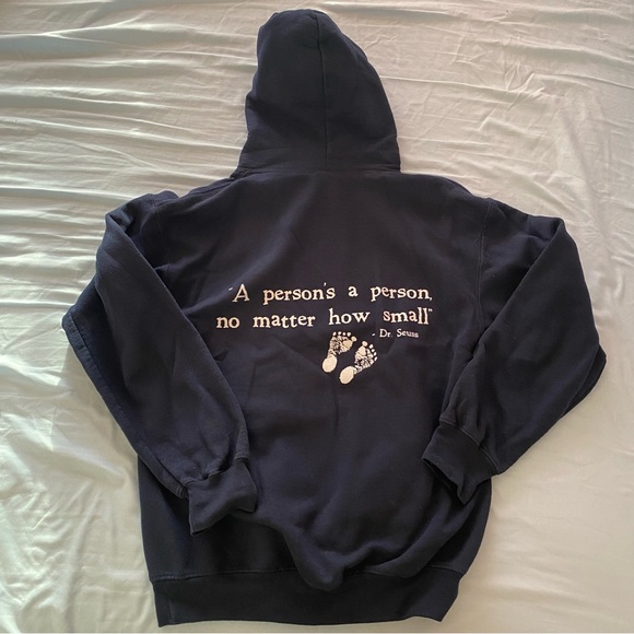 Gildan Blue Hoodie - Picture 2 of 3